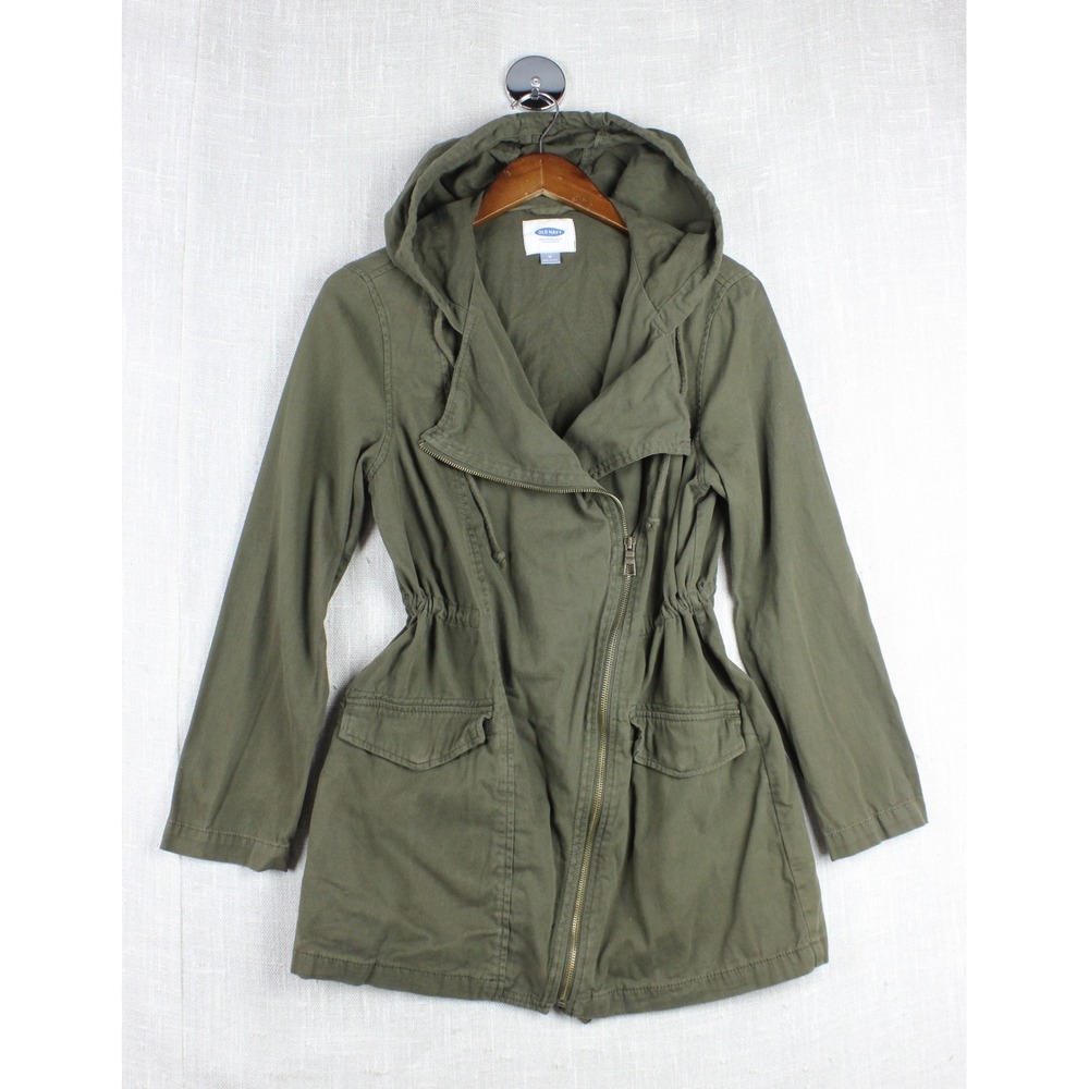 Bella Swan Jacket Asymmetrical Zip Cinched Hooded Utility Women's M Gorpcore